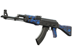 AK-47 | Laminado azul (Algo desgastado)